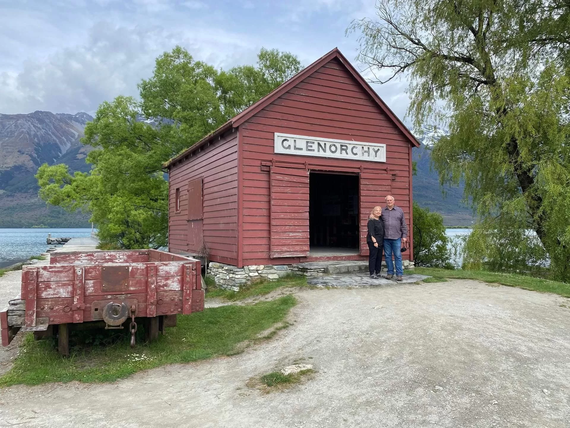 private tour in front of glenorchy hut