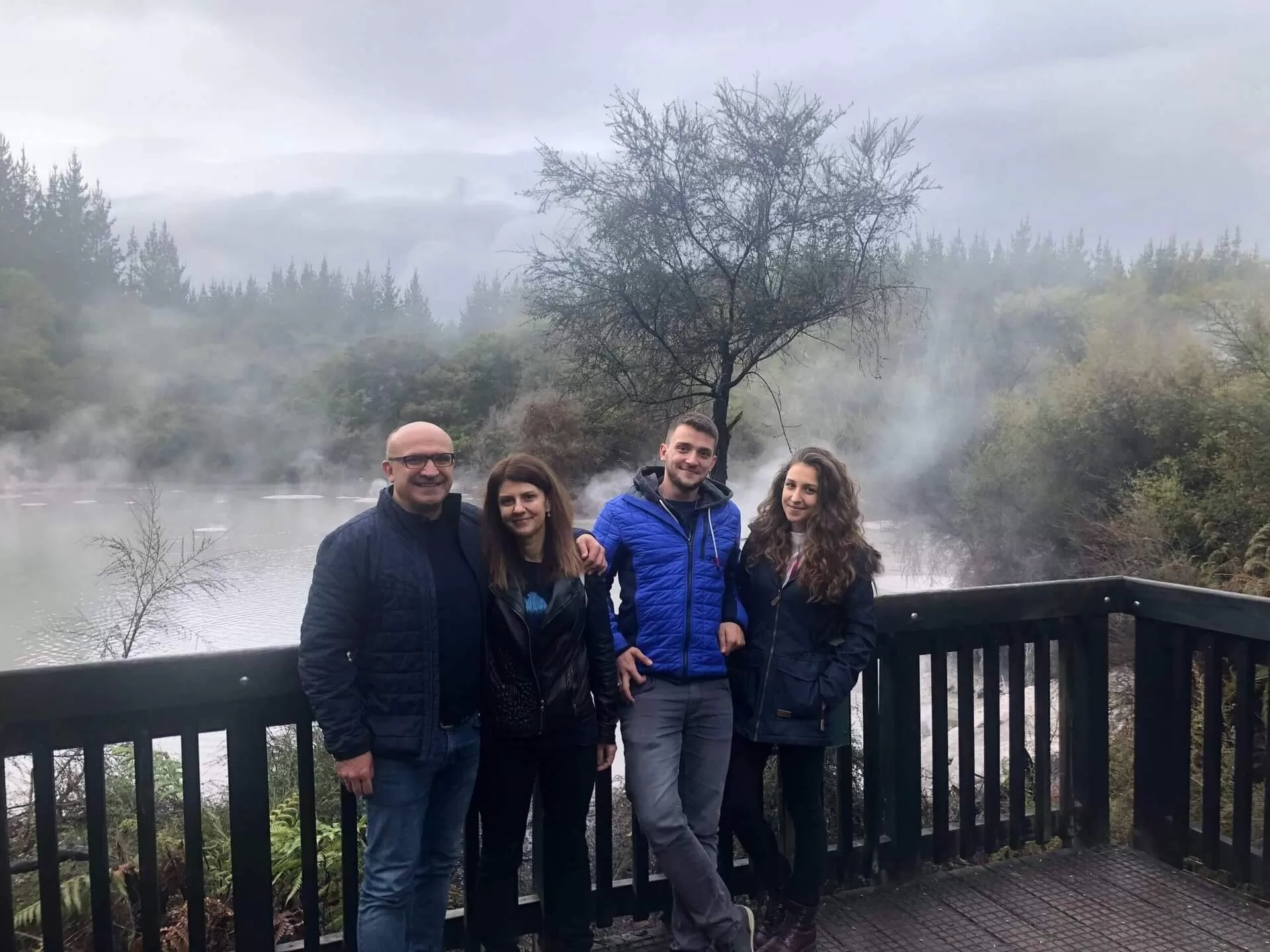 private family tour at geothermal hotspot